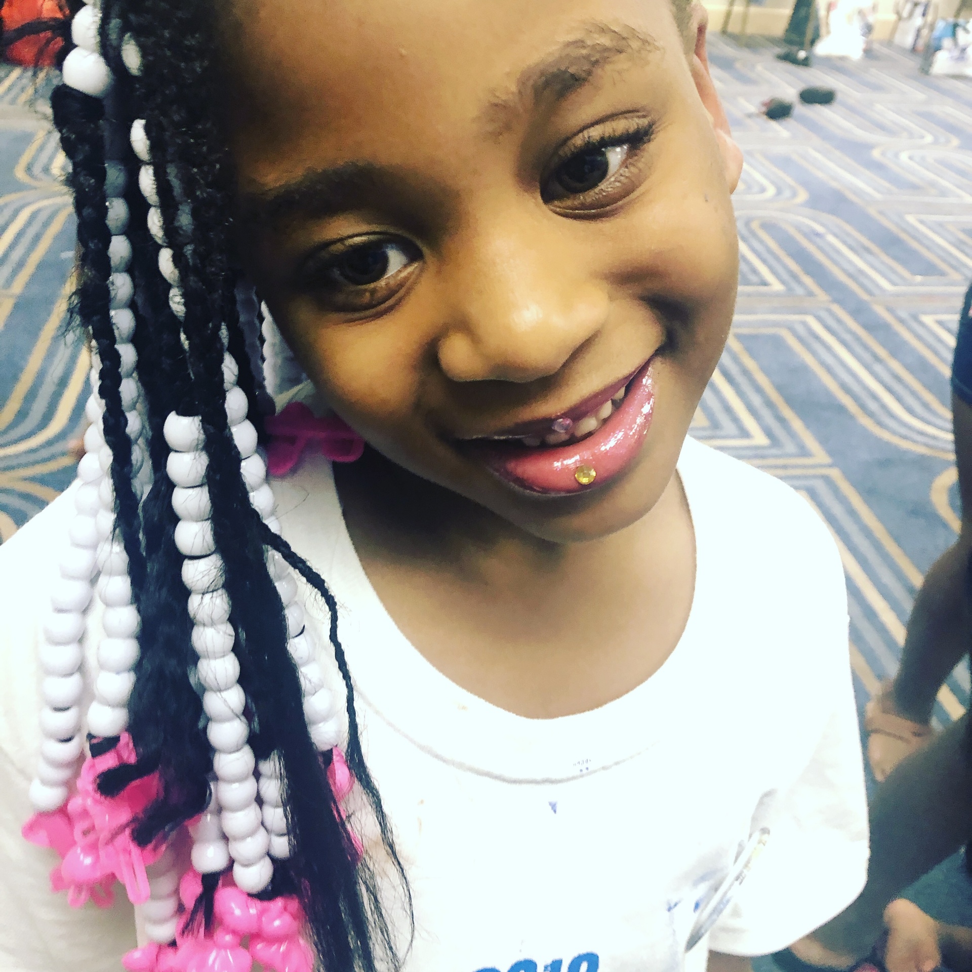 Young participant smiling